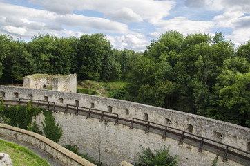 Fototapeta na wymiar Walls on the castle