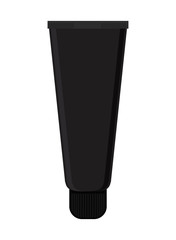 flat design cosmetic bottle icon vector illustration