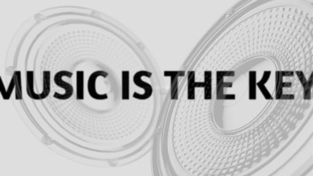 vj musical motion footage -music is the key theme. 3D render