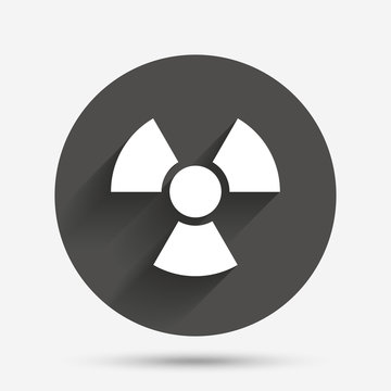 Radiation sign icon. Danger symbol.
