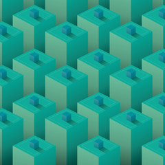 Obraz premium flat design geometrical square pattern background vector illustration