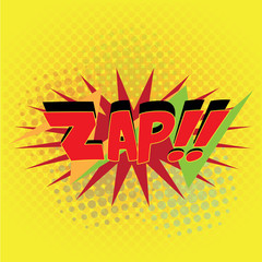 Isolated comic expression