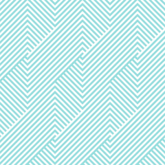 Chevron pattern seamless green aqua and white colors. Fashion design pattern seamless . Geometric stripe abstract background vector.