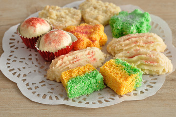 Colorful Indian biscuits