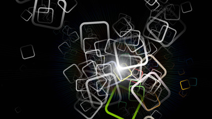 futuristic eco square background design illustration with light