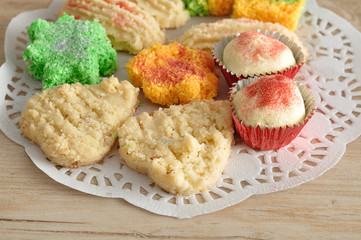 Colorful Indian biscuits