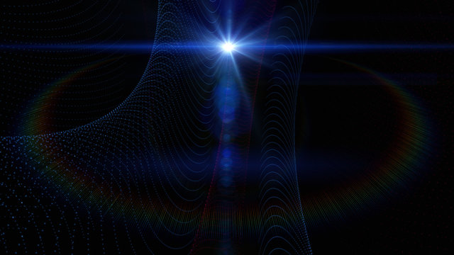 futuristic glowing light flare background design illustration