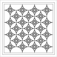 Fototapeta premium flat design geometrical circular pattern background vector illustration
