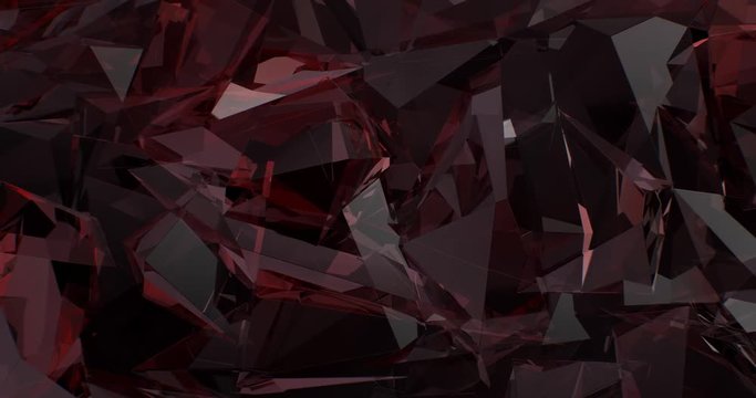 Abstract Shutter Glass Red Background Technology Design (Loop)