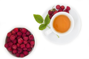 Herbal raspberry tea