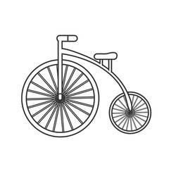 Fototapeta na wymiar flat design retro bicycle icon vector illustration