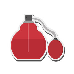 flat design perfume bottle icon vector illustration