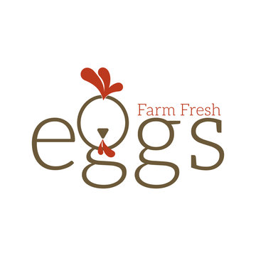 Chiken Farm Fresh Egg Logo