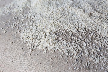 broken-milled rice on Gunny-bag