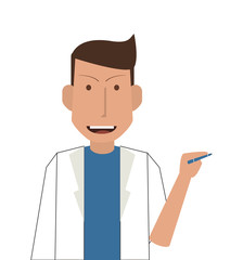 flat design doctor or medic icon vector illustration