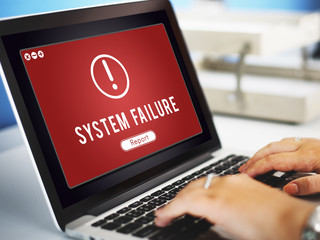 Failure Attacked Hacked Virus AbEnd Concept