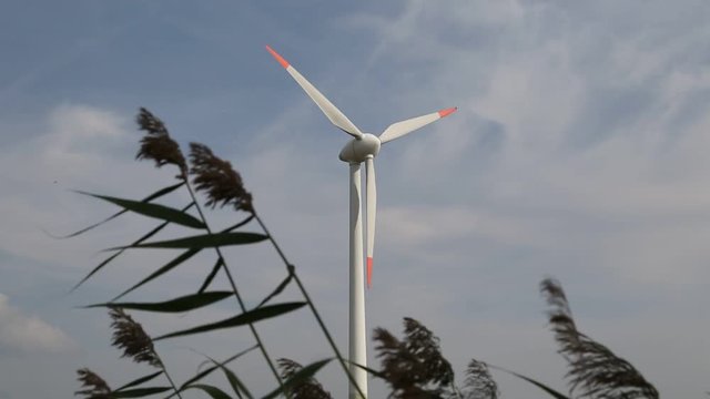 windrad erzeugt gr&uuml;ne energie