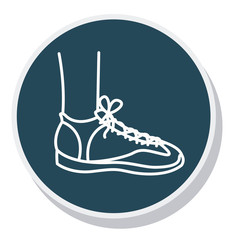 tennis shoes isolated icon vector illustration design