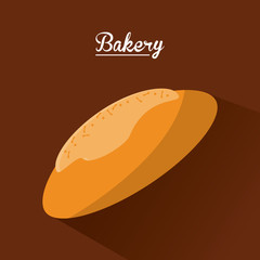 bread food bakery shop traditional icon. Colorful design. Vector illustration