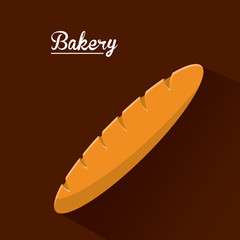 bread food bakery shop traditional icon. Colorful design. Vector illustration