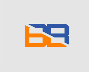 Elegant black and gold alphabet B and B letter logo. BB Vector illustration
