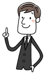 喪服を着た男性：チェック　ポイント
