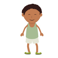 boy smiling smile human cartoon male child kid vector illustration isolated