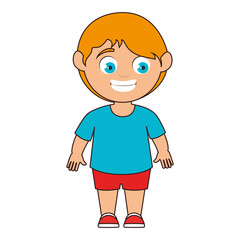 boy smiling smile human cartoon male child kid vector illustration isolated