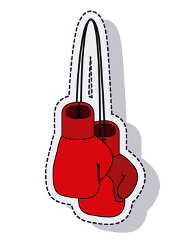 boxing gloves isolated icon vector illustration design