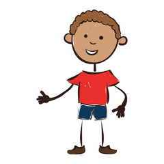boy smiling smile human cartoon male child kid vector illustration isolated