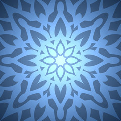 Abstract blue background.Abstract flower.Ornament Pattern.Decorative element.