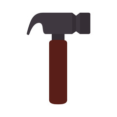 hammer tool storage workshop construction carpenter utensil vector illustration isolated