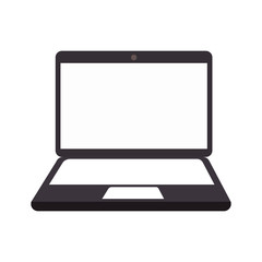 laptop screen technology computer gadget device portable vector illustration isolated