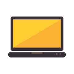 laptop screen technology computer gadget device portable vector illustration isolated