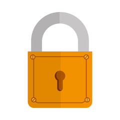 lock security safety safeguard object closed vector illustration isolated