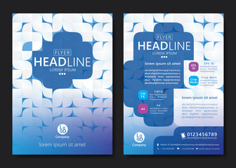 Brochure template design. Geometric pattern square. Vector illustration of geometry graphic design.