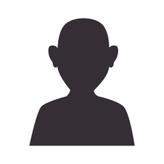 avatar male profile icon person social silhouette  member vector illustration isolated