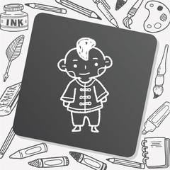 Chinese boy doodle