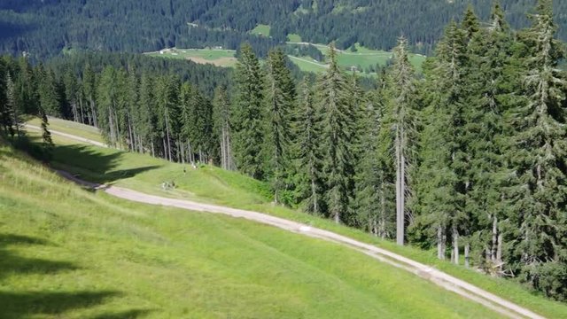 Dolomites, Italy - View of Padola, small town among the Dolomiti Venete. This ski resort will be connected to Sexten - Drei Zinnen in 2017.
