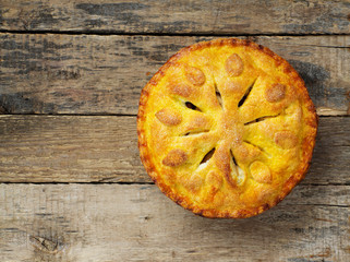 Classic American apple pie.