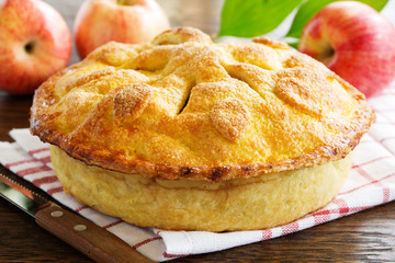 Classic American apple pie.