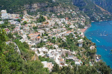Obraz premium Panorama of the Positano coast
