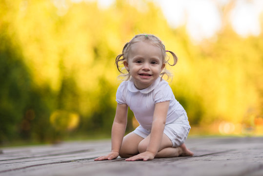 baby girl outdoor