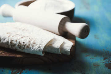 Flour tortillas, tex-mex style, toned