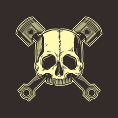 skull piston