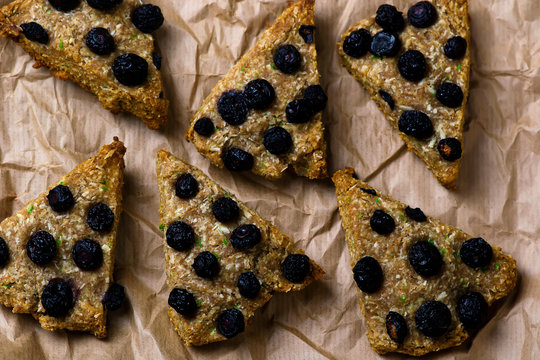 wholegrain skone with blueberry
