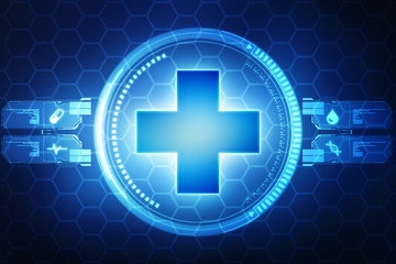 Fototapeta premium 2D medical structure background