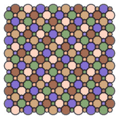 Abstract vector background. Color geometrical composition of overlapping graphic elements.