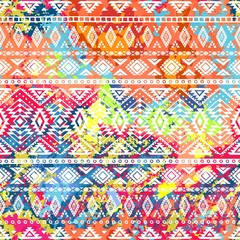 Bright ethnic pattern. Geometric striped background. Tribal moti
