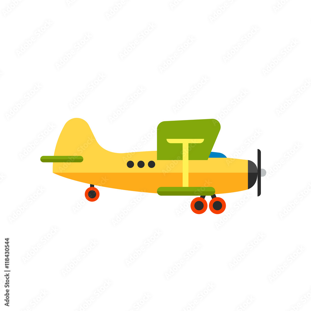 Poster Biplane Vector Icon